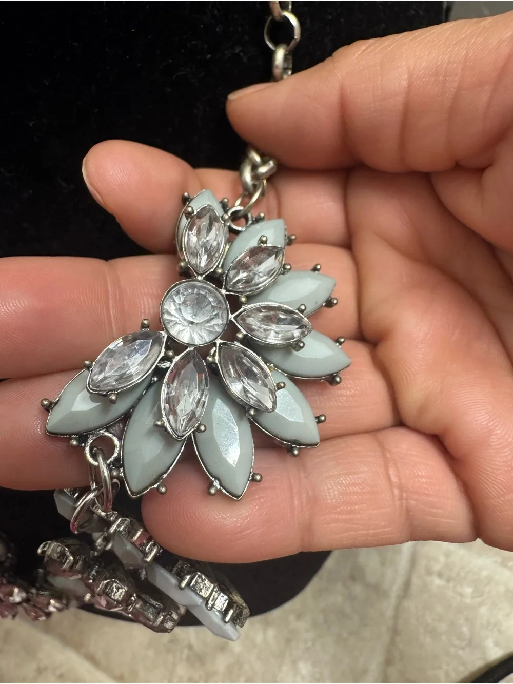 Statement Floral Cluster Necklace